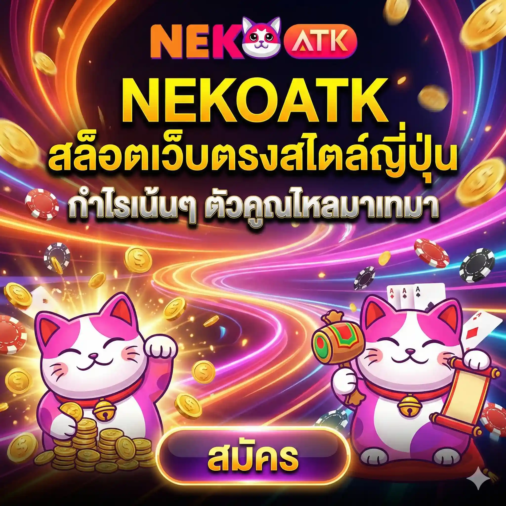 NEKOATK สล็อตเว็บตรงสไตล์ญี่ปุ่น กำไรเน้นๆ ตัวคูณไหลมาเทมา